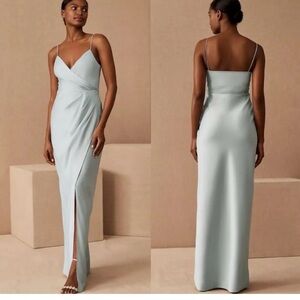 BHLDN Freya Women's Size 10 Freya Satin Charmeuse Maxi Dress